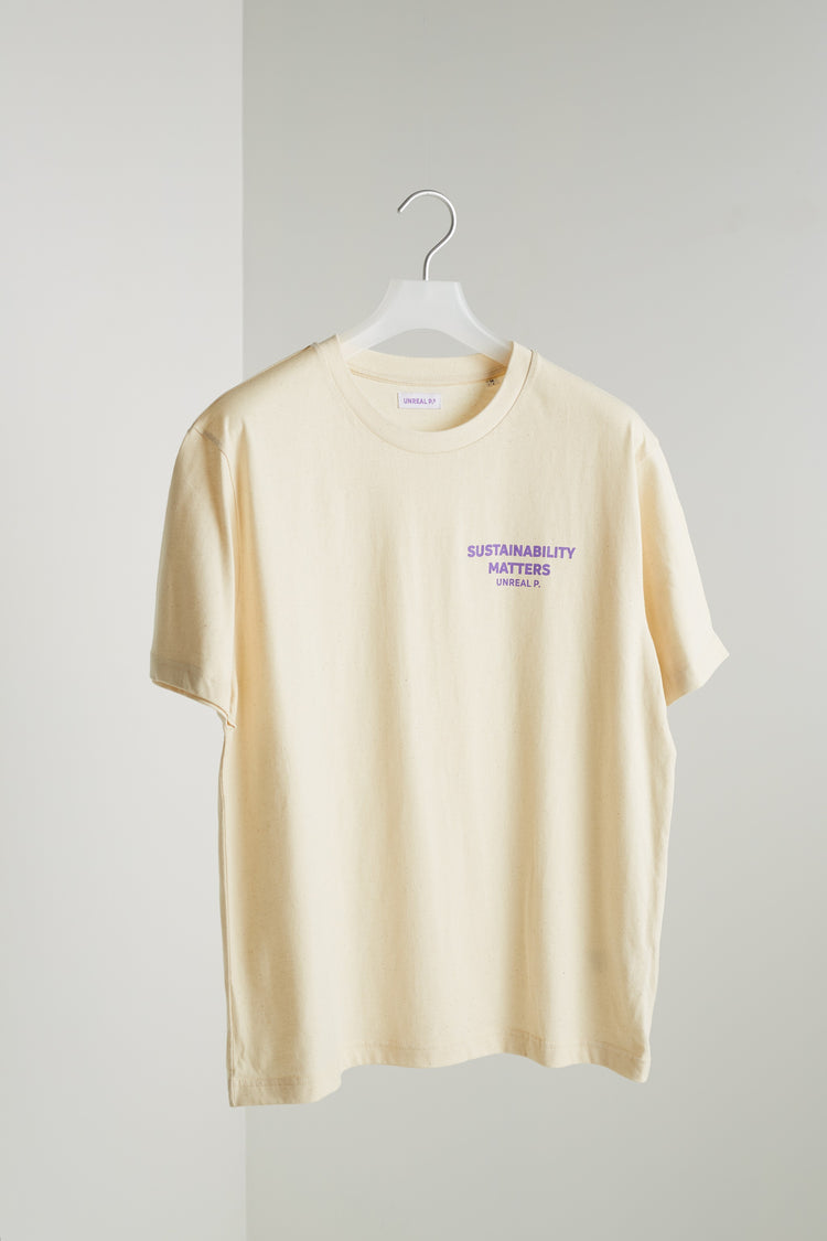 Sustainability Matters Boxy T-Shirt Natural Raw