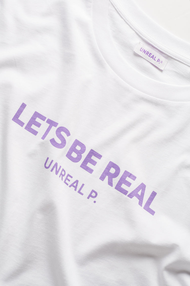 Let's Be Real Boxy T-Shirt White