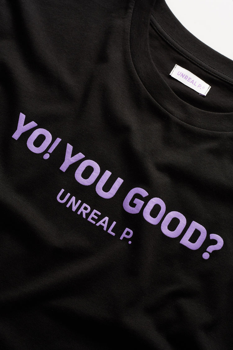 Yo! You Good? Boxy T-Shirt Black