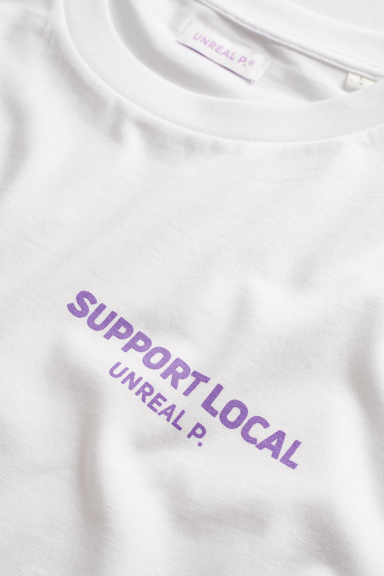 Support Local Boxy T-Shirt White