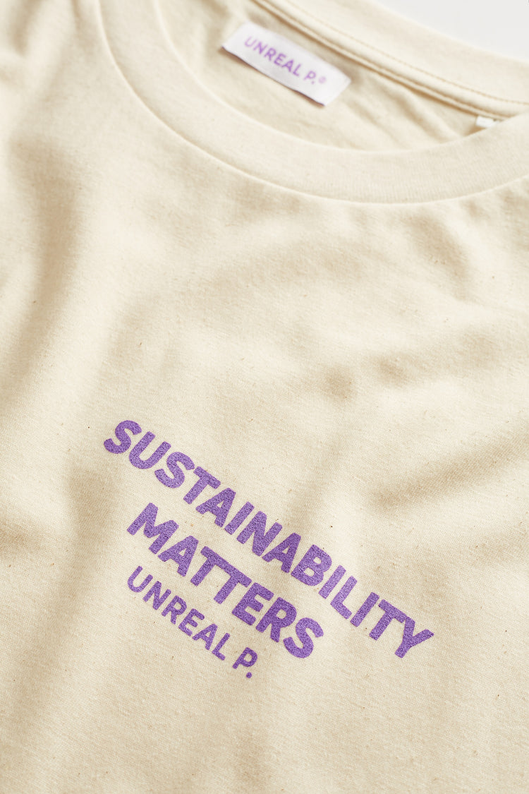 Sustainability Matters Boxy T-Shirt Natural Raw