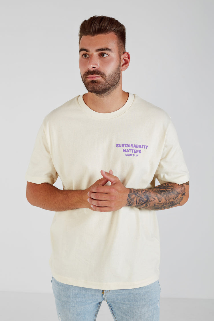 Sustainability Matters Boxy T-Shirt Natural Raw