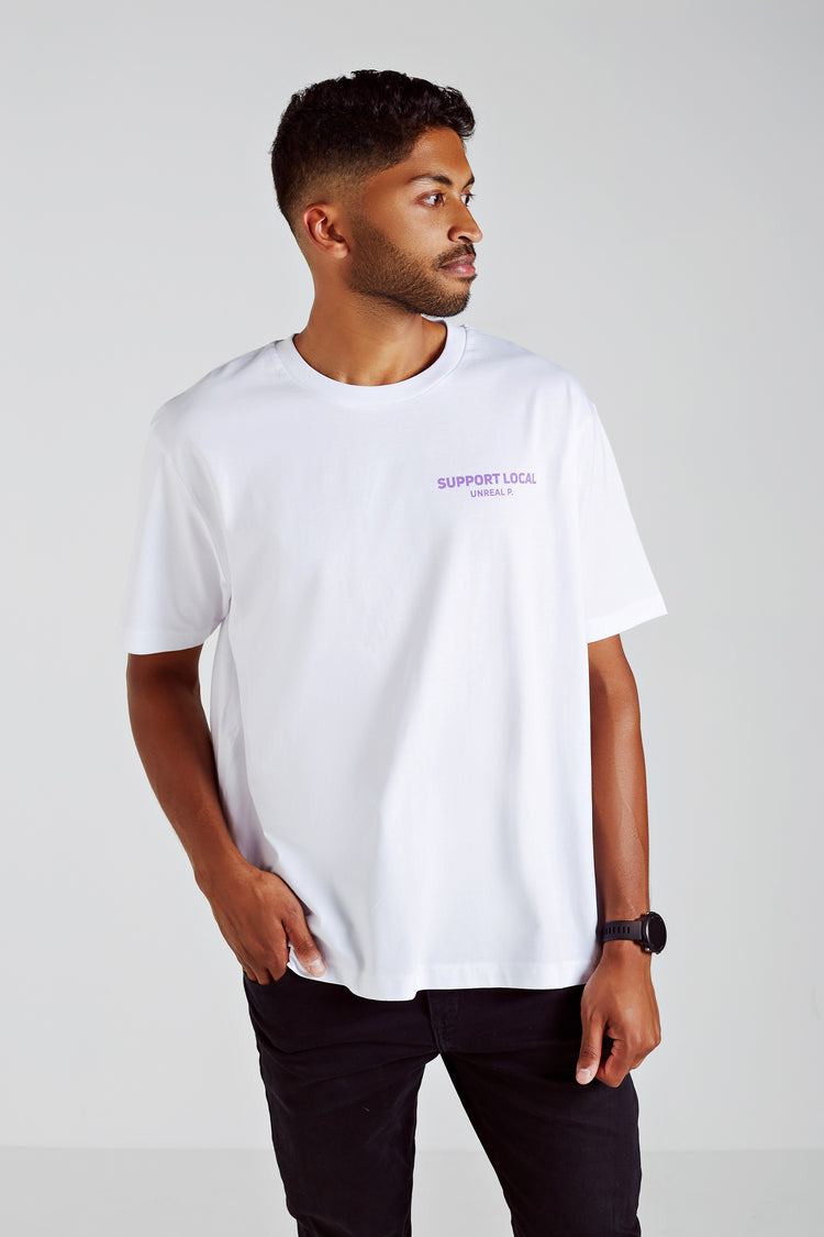 Support Local Boxy T-Shirt White