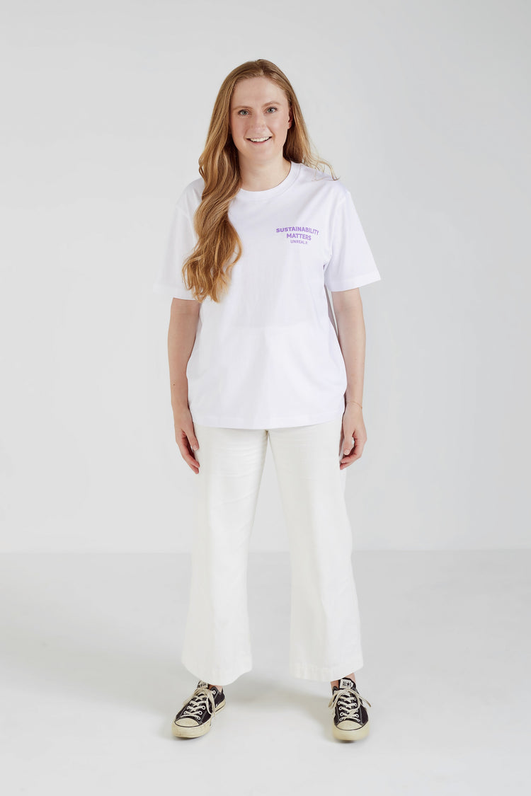 Sustainability Matters Boxy T-Shirt White