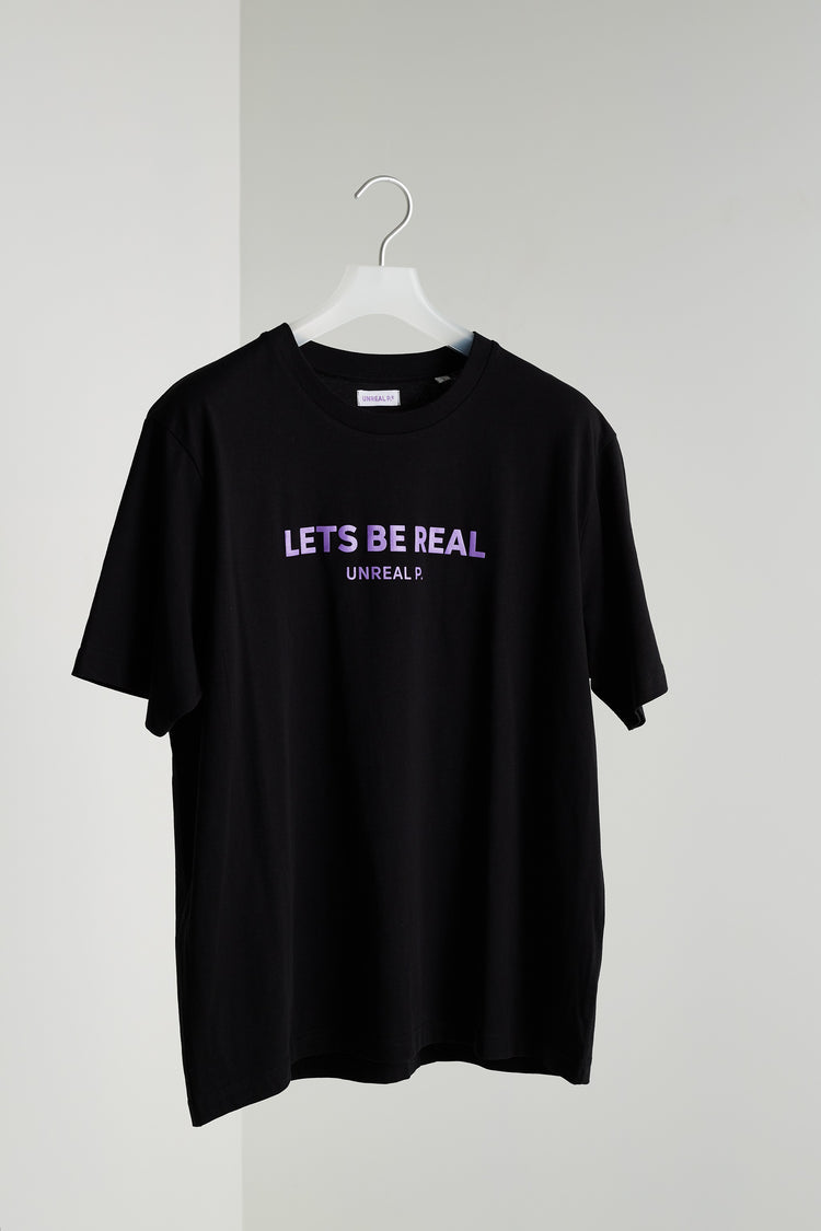 Let's Be Real Boxy T-Shirt Black