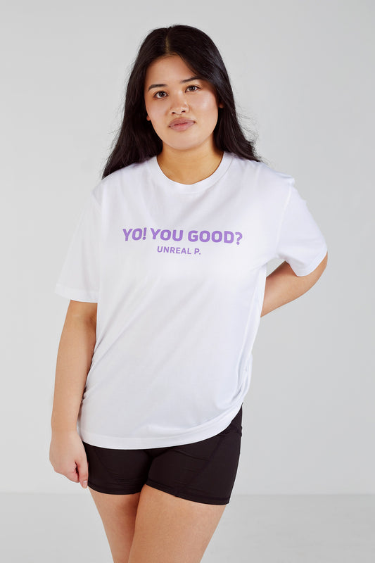 Yo! You Good? Boxy T-Shirt White