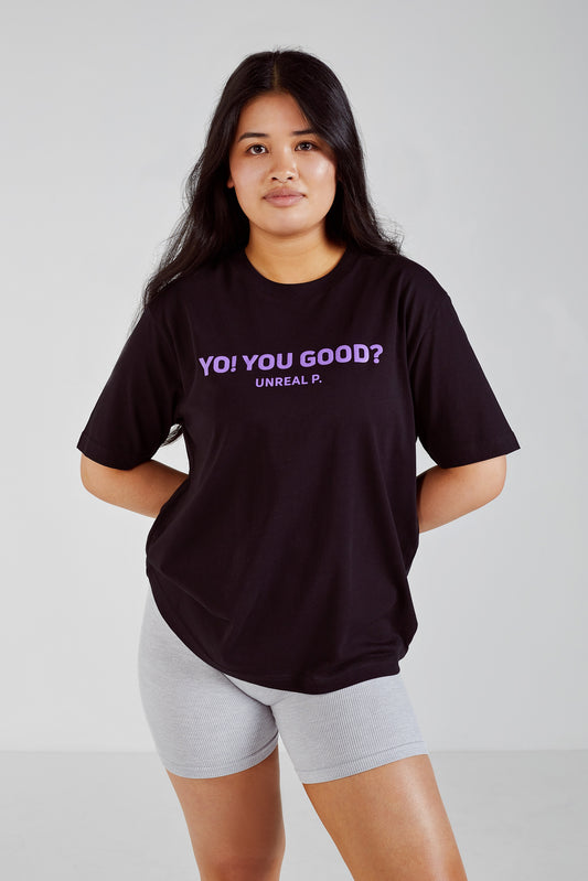 Yo! You Good? Boxy T-Shirt Black